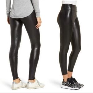 RACHEL ZOE Women's Black Faux Leather Skinny Pants Legging 12 Sleek Trendy